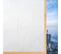 Glass Window Film 75 x 460 cm Daytime Privacy, UV Blocking, Frosted, Opaque, Removable, Static Cling, Non Adhesive, Self-Adhesive Privacy Film for Windows, White frosted