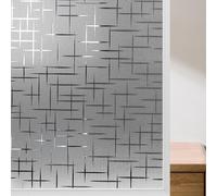 Glass Window Film Privacy 100 x 350 cm Self Adhesive Roll UV Block No Glue Static Cling Vinyl Covering Glass Film for Windows for Office Bathroom Home, Doji