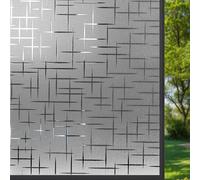 Glass Window Film Privacy 50 x 610 cm Self Adhesive Roll UV Block No Glue Static Cling Vinyl Covering Self-Adhesive Glass Film for Windows for Office Bathroom Home, Doji