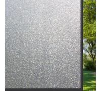 Glass Window Film Privacy 55 x 340 cm Self Adhesive Roll UV Block No Glue Static Cling Vinyl Covering Self-Adhesive Glass Film for Windows for Office Bathroom Home, Frosted
