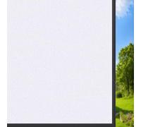 Glass Window Film Privacy 70 x 280 cm Self Adhesive Roll UV Block No Glue Static Cling Vinyl Covering Windows Frosted Static Cling for Home Bathroom Bedroom Office, White frosted