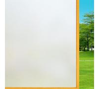 Glass Window Film Privacy 95 x 260 cm Self Adhesive Static Cling Removable Without Glue Or Residue Windows Frosted Static Cling for Office Bathroom Home, Pure scrub