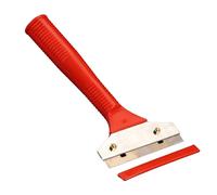 Glass Window Scraper, Decal Sticker Remover, Squeegee Scraper Tool with Non-Slip Handle, Glass Glue Removal Scraper, Portable Razor Scraper Remover, Glass Cooktop Scraper for Window