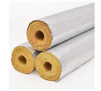 Glass Wool Insulated Pipes, Aluminum Foil Insulated Pipe Sleeve Suitable for Water Pipes Frost-Proof Insulation wrap Moisture-Resistant and Easy to Install 1m(48,50MM)