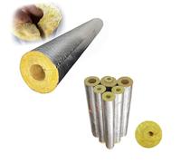Glass Wool Insulation Pipe with self-Adhesive Aluminum foil Coating, Fireproof, Heat-Insulating, and Waterproof. Suitable for Boiler steam Pipes, 1 Meter in Length.(60mm,50MM)