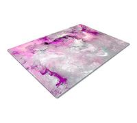 Glass Worktop Savers | Worktop Protectors Heat Resistant | Large Art Chopping Boards - Grey, White, Pink