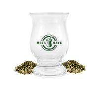 Glassanto Mate Glass Mug | 210ml | Modern Mate Jar - Transparent & Elegant | For Yerba Mate & Tereré | Tasteless & Dishwasher Safe |