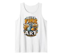 Glassblower Fire Into Art Flame Glass Artist Tank Top
