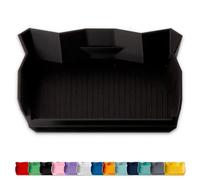 Glassboard Studio CraftCatcher (Set of 3) Craft Cleanup & Sorting Tray - Edge-Scoop Workspace Organizer for Sweeping Scraps, Beads & Diamond Painting - Jet Black