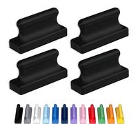 Glassboard Studio Mega Magnets - Neodymium - Heavy Duty, Colorful, Ergonomic, Ideal for Crafting, Quilting, and as Magnetic Knife Holders (4, Jet Black Pawn)