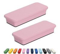 Glassboard Studio Mega Magnets - Neodymium - Heavy Duty, Colorful, Ergonomic, Ideal for Crafting, Quilting, and as Magnetic Knife Holders (2, Blush Pink Bar)