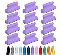 Glassboard Studio Mega Magnets - Neodymium - Heavy Duty, Colorful, Ergonomic, Ideal for Crafting, Quilting, and as Magnetic Knife Holders (12, Periwinkle Purple Pawn)