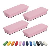 Glassboard Studio Mega Magnets - Neodymium - Heavy Duty, Colorful, Ergonomic, Ideal for Crafting, Quilting, and as Magnetic Knife Holders (4, Blush Pink Bar)