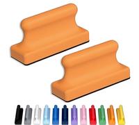 Glassboard Studio Mega Magnets - Neodymium - Heavy Duty, Colorful, Ergonomic, Ideal for Crafting, Quilting, and as Magnetic Knife Holders (2, Tangerine Orange Pawn)