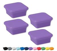 Glassboard Studio MiniBar Magnet - Strong Neodymium Rare Earth Magnets for Fridge, Whiteboard, Locker & Magnetic Glassboards - Crafting & Office Use - Strong Fridge Magnets (Periwinkle Purple, 4)