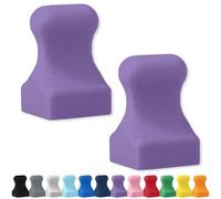 Glassboard Studio MiniPawn Magnet - Strong Neodymium Rare Earth Magnets for Fridge, Whiteboard, Locker & Magnetic Glassboards - Crafting & Office Use - Strong Fridge Magnets (Periwinkle Purple, 2)