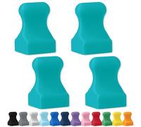 Glassboard Studio MiniPawn Magnet - Strong Neodymium Rare Earth Magnets for Fridge, Whiteboard, Locker & Magnetic Glassboards - Crafting & Office Use - Strong Fridge Magnets (Seaside Teal Pawn, 4)