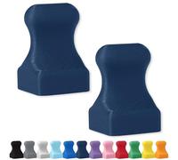 Glassboard Studio MiniPawn Magnet - Strong Neodymium Rare Earth Magnets for Fridge, Whiteboard, Locker & Magnetic Glassboards - Ideal for Crafting & Office Use - Strong Fridge Magnets (Navy Blue, 2)