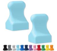 Glassboard Studio MiniPawn Magnet - Strong Neodymium Rare Earth Magnets for Fridge, Whiteboard, Locker & Magnetic Glassboards - Ideal for Crafting & Office Use - Strong Fridge Magnets (Ice Blue, 2)