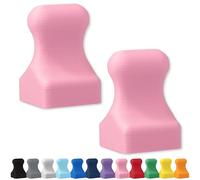 Glassboard Studio MiniPawn Magnet - Strong Neodymium Rare Earth Magnets for Fridge, Whiteboard, Locker & Magnetic Glassboards - Ideal for Crafting & Office Use - Strong Fridge Magnets (Blush Pink, 2)