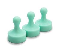 GLASSBOARD STUDIO Powerful Neodymium Magnets, Pawn-Shaped - Strong Fridge/Refrigerator and Whiteboard Magnet, Ideal for Office, Kitchen, Crafts - Rare Earth, Heavy Duty (3, Summer Mint)