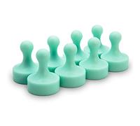 GLASSBOARD STUDIO Powerful Neodymium Magnets, Pawn-Shaped - Strong Fridge/Refrigerator and Whiteboard Magnet, Ideal for Office, Kitchen, Crafts - Rare Earth, Heavy Duty (8, Summer Mint)
