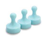 GLASSBOARD STUDIO Powerful Neodymium Magnets, Pawn-Shaped - Strong Fridge/Refrigerator and Whiteboard Magnet, Ideal for Office, Kitchen, Crafts - Rare Earth, Heavy Duty (3, Breezy Blue)