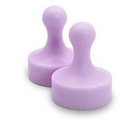 GLASSBOARD STUDIO Powerful Neodymium Magnets, Pawn-Shaped - Strong Fridge/Refrigerator and Whiteboard Magnet, Ideal for Office, Kitchen, Crafts - Rare Earth, Heavy Duty (2, Meadow Lilac)