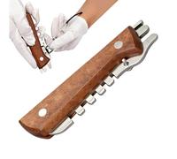 Glasses Adjuster Tool - Multifunctional Optician Aid for Eyeglass Temple Curvature | Metal Wood 12x3cm Compact Size, Eyewear Repair Accessory for Teens Son Daughter Family Friends Men Women