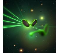 GLASSES ALIEN GREEN W/DARK LENS