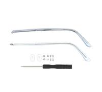 Glasses Arm 1 Pair Metal Eyeglasses Temple Arm Eyeglasses Detachable Replacement Metal Leg,Eyewear Spectacle Leg Repair Accessories(B-blue)