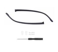 Glasses Arm Single Tooth Double Tooth Universal Anti-Slip Spectacle Frame Eyewear Accessories Glasses Arm Replacement Leg(Black-A)