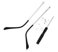Glasses Arms Metal Spring Hinge Single Tooth Eyeglass Replacement Legs | Silver Repair Accessory for Reading Glasses and Optical Frames, Helping Restore Broken Temples during DIY Eyewear Maintenance