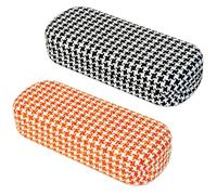 Glasses Case 2 Pcs,Hard Shell Glass Case for Women,Spectacle Cases
