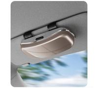 Glasses Case, Car Paint Spray Sunglasses Holder Multi Functional In Car Eyeglass Storage Case(Brown)