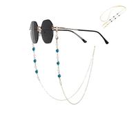 Glasses Chain, Eyeglass Chain for Women with Rhinestone and Pearl Detail, Lightweight & Adjustable, Secure Neck Strap Design for Sunglasses and Reading Glasses, Suitable for Daily and Outdoor Use