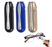 Glasses Cleaner Tool,3Pcs Portable Glasses Cleaner Brushes,Lens Cleaner for Glasses in 3 Colors,Multifunctional Eye Glasses Cleaner,Microfiber Glasses Lens Cleaner for Glasses Spectacles Sunglasses