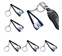 Glasses Cleaner Tool, Spectacles Fingerprint Eraser, PVC Portable Lens Cleaning Accessories, 6 Pieces Soft No-Scratch Pads, Keychain Design for Easy Carry, Effective Screen and Eyewear Cleaner, 7x2cm