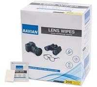 Glasses Cleaner Wipes 200 Individually Wrapped Antibacterial Lens Wipes Multipurpose Suitable for Spectacle Lenses, Cameras, Binoculars, Mirrors, Screens, Optical and Electronic Devices