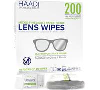 Glasses Cleaner Wipes 200 Individually Wrapped Lens Wipes Multipurpose Suitable for Spectacle Lenses, Cameras, Binoculars, Mirrors, Screens, Optical and Electronic Devices