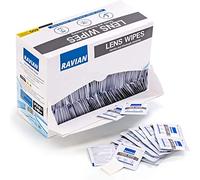 Glasses Cleaner Wipes 400 Individually Wrapped Antibacterial Lens Wipes Multipurpose Suitable for Spectacle Lenses, Cameras, Binoculars, Mirrors, Screens, Optical and Electronic Devices