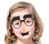 Glasses Costume with Moustache - SWEIGHT Fancy Dress and Glos Nose Glasses Moustache Funny Glasses with Nose Halloween Birthday Photo Accessories