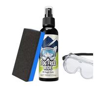 Glasses Defogging Spray - 100ml Anti Fog Solution, Long Lasting Protective Coat, Swim Training Accessory, Easy Spray Bottle | Indoor Outdoor Vision Care, Ideal for Men Home Bathroom Ski Snowboarding