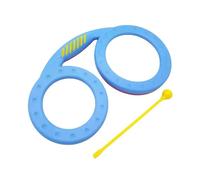 Glasses Drum Portable Clapping Orff Musical Instrument 2 Color Double Sided Kids Musical Educational Toy Double Sided Drum for Kids