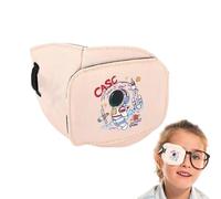 Glasses Eye Cover Patch - Breathable Cotton Occlusion Pad for Amblyopia Support, Lightweight Adjustable Frame Attachment, Soft Reusable Eye Care Aid | for Boys Girls Visionn Training Therapyy