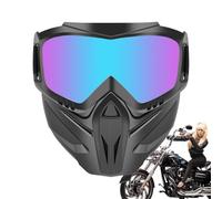 Glasses Face Cover - Wind Protection Glasses, Adjustable Protective Motorcycle Goggles | Anti-UV Dirt Bike ATV Safety Goggles with Face Shield, Motocross Eyewear for Outdoor Cycling, Racing
