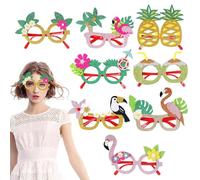 Glasses Hawaiian, Masquerade Sunglasses - Beach Party Eyeglasses - for Themed Events Vacation Bars Summer Camp Barbecue Beach Birthday Family Reunion Picnic Masquerade