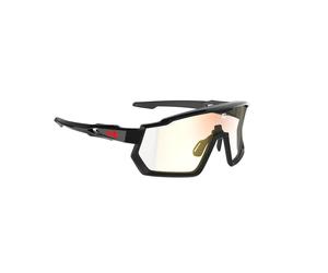 Glasses iris red photochromic screen category 0 to 3 AZR Kromic Pro Race Rx Noir TU