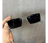 Glasses Metal Small Boxes Trendy Sunglasses Old Money Style High-end Street Photography Sunscreen Sunglasses