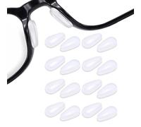 Glasses Nose Pads Anti-Slip Adhesive,8 Pairs Ultra-Thin Silicone Nose Piece for Plastic Frames Glasses Sunglasses, Transparent, 1.5mm, Comfortable Non-Slip Eyeglass Nosepad